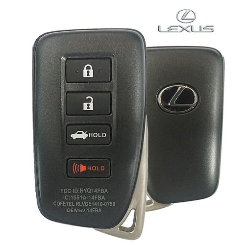 2014 2019 Lexus Smart Key 4 Button OEM My Key Supply