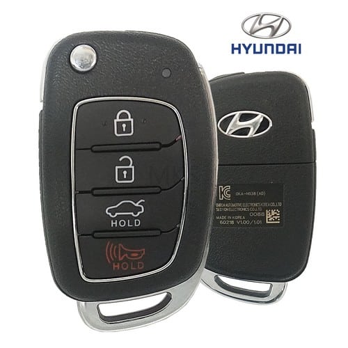 2017-2018 Hyundai Elantra Remote Flip Key 4 Button OEM – My Key Supply