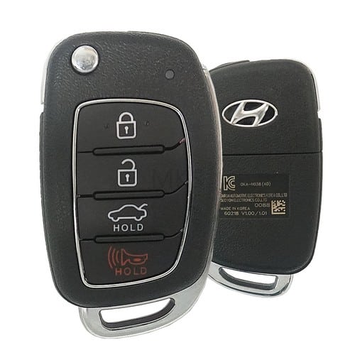 2017-2018 Hyundai Elantra Remote Flip Key 4 Button Oem – My Key Supply