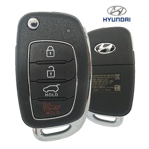 2015-2019 Hyundai Santa Fe 4-Button Remote Flip Key OEM – My Key Supply