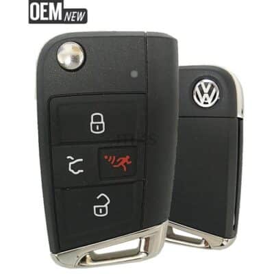 2015-2019 Volkswagen Golf GTI / 4-Button Flip Key W/ Comfort Access ...